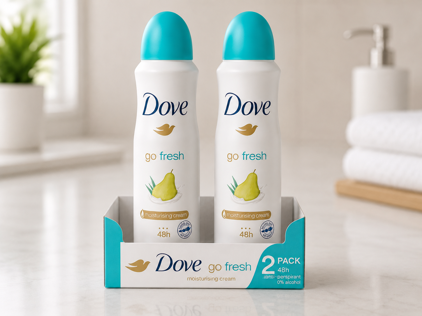 Dove Go Fresh Pear & Aloe Vera Deodorant / 2 - Pack