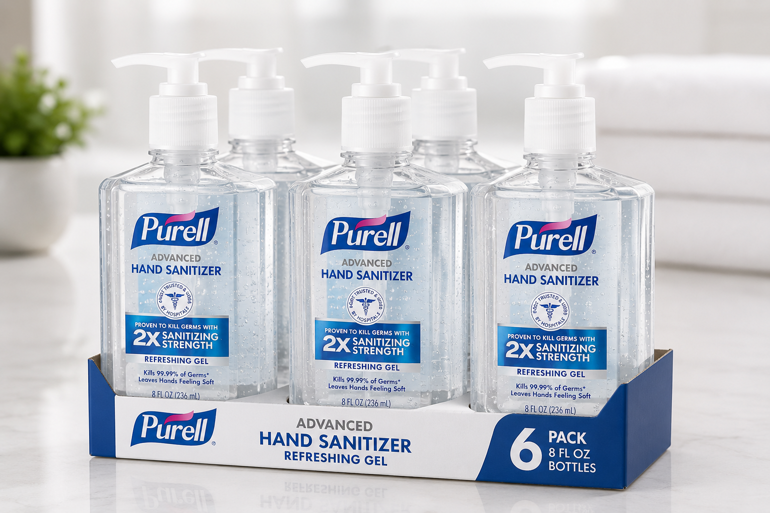 Purell Advanced Hand Sanitizer Refreshing Gel / 6 - Pack